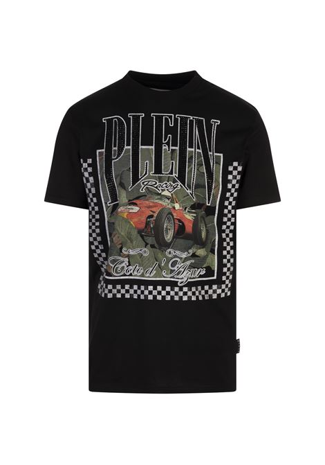 T-Shirt Round Neck SS Racing Nera PHILIPP PLEIN | PAECMTK8280PJY002N02